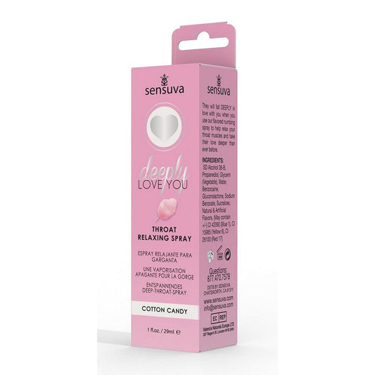 Deeply Love You Throat Relaxing Spray Cotton Candy 1 oz. Bottle