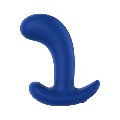 Curved Vibrating Plug Blue