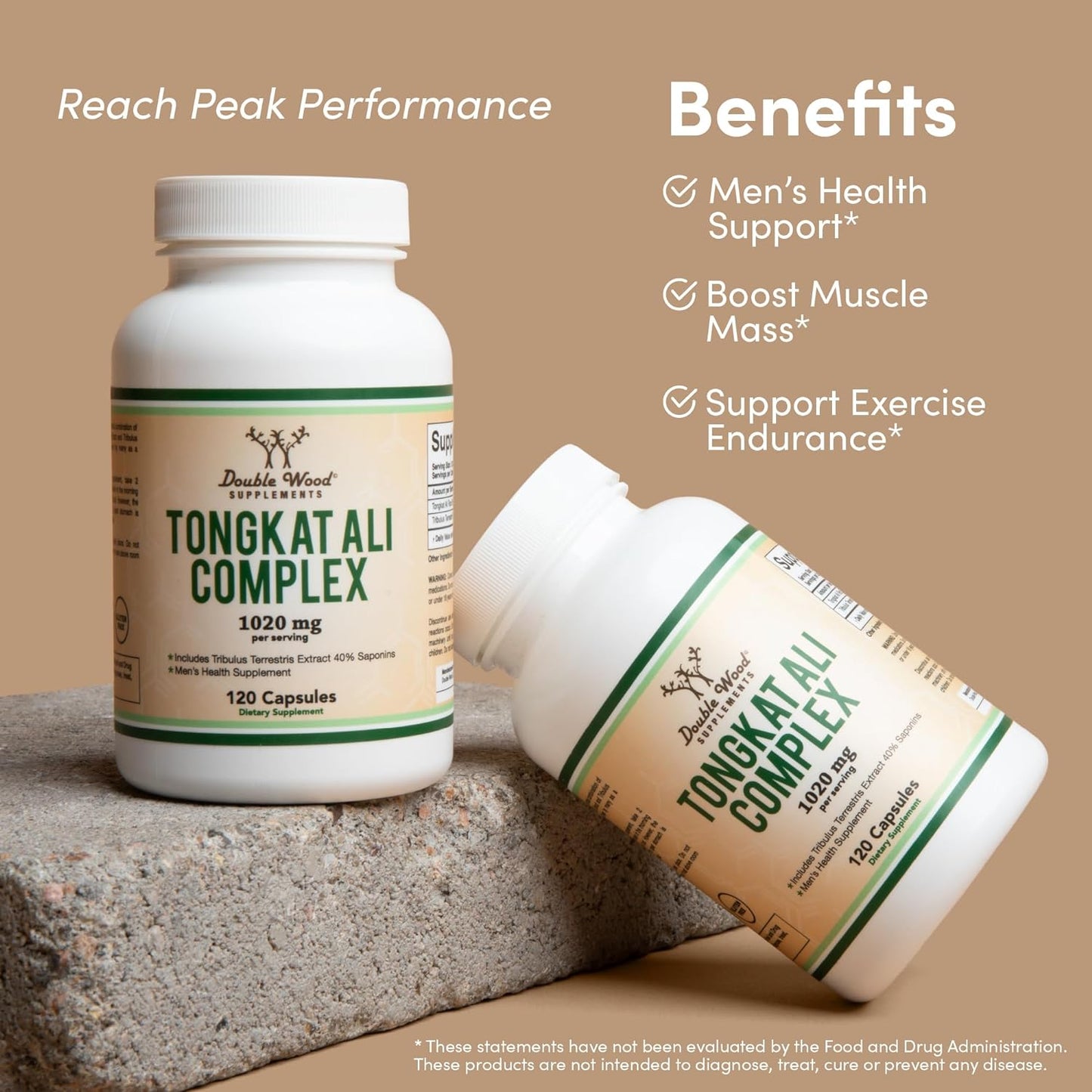 Double Wood Herbal Tongkat Ali Complex120 Capsules