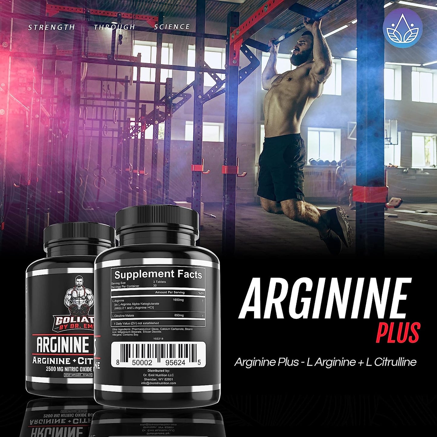 Dr Emil Goliath Arginine Plus Citrulline Nitric Oxide Booster Men