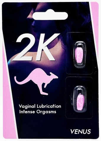 2K Kangaroo Pink Venus For Her Sexual Vaginal Lubrication 2 Pills Pack