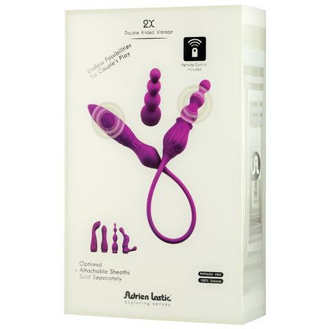 Adrien Lastic 2X+LRS Double Vibrator-Purple
