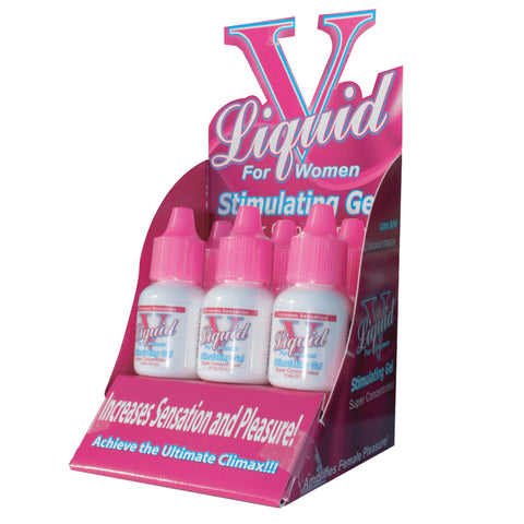 Liquid V For Women Stimulating Gel .33oz Display of 6