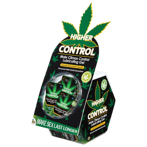 Higher Control Male Climax Control Gel Foil Display of 50
