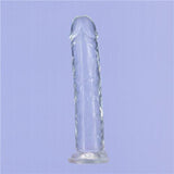 Addiction Crystal 7 Vertical Dong Clear Tpe W/ Bullet "