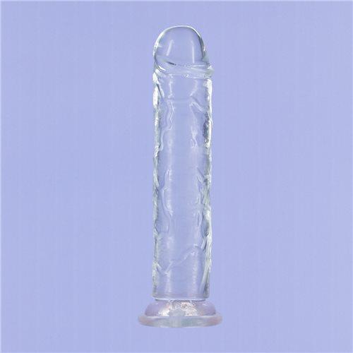 Addiction Crystal 9 Vertical Dong Clear Tpe W/ Bullet "