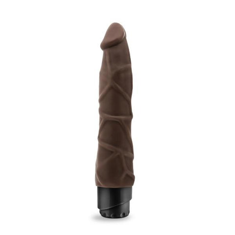 Dr Skin Cock Vibe 1 Chocolate Brown Realistic Dildo