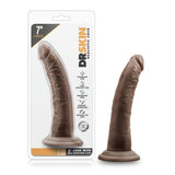 Dr Skin 7 inches Cock with Suction Cup Brown Dildo