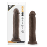 Dr Skin 9.5 inches Cock Chocolate Brown Dildo