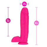 Neo 10in Dual Density Dildo Neon Pink