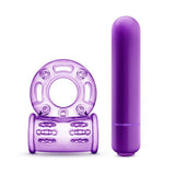 Couples Play Vibrating Cock Ring Purple