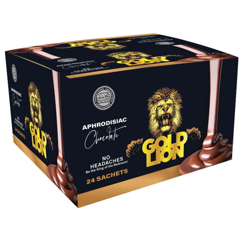 Gold Lion Chocolate Single Pack Display of 24