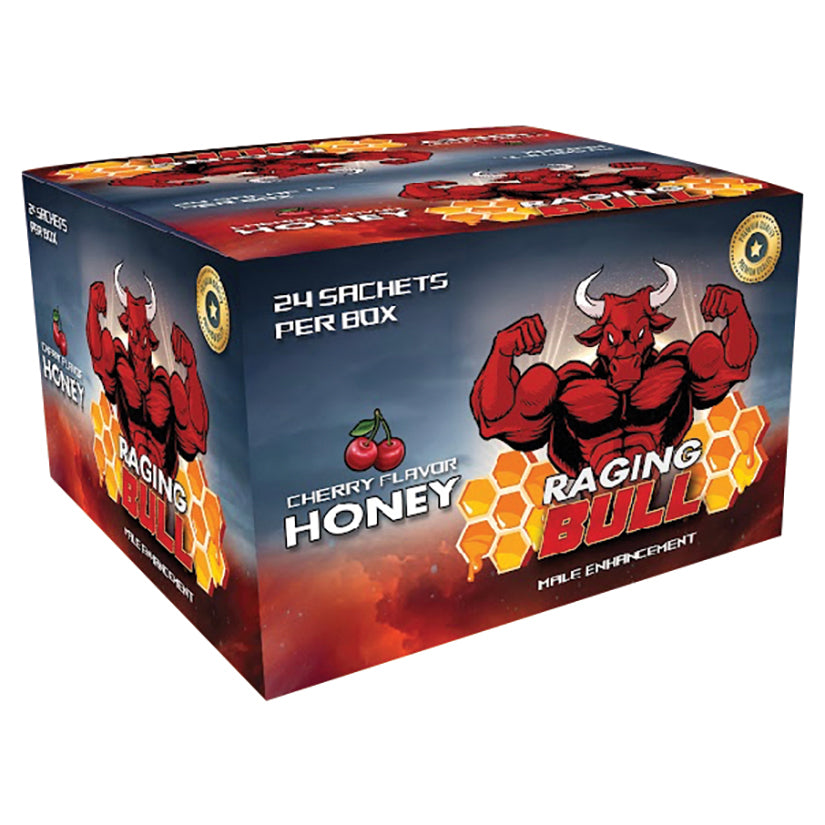Raging Bull Cherry Honey Single Pack Display of 24 – Popular Sex Toys ...