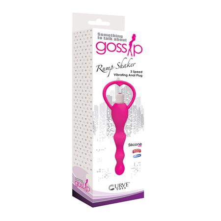 Gossip Rump Shaker Magenta Vibrating Anal Beads