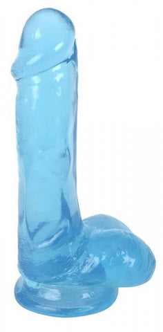 Lollicock 6 inches Slim Stick Dildo Balls Blue Berry Ice