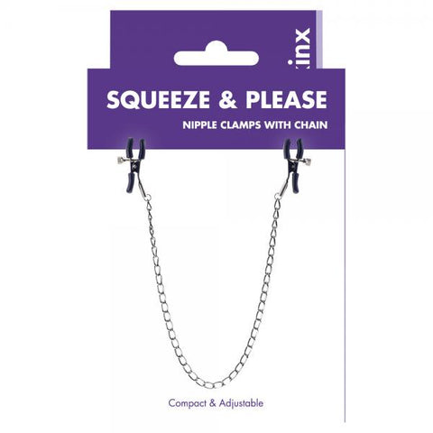 Squeeze N Please Nipple Clamps Chain Kinx