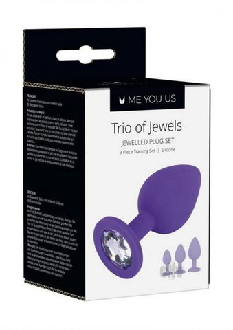 Me You Us Trio Of Jewels Purple