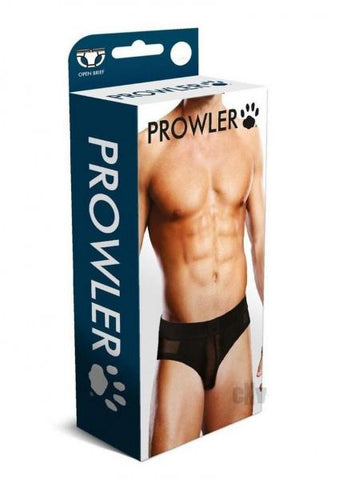 Prowler Black Mesh Open Brief Lg