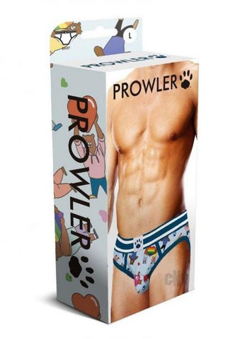 Prowler Bears W/hearts Brief Lg Blu