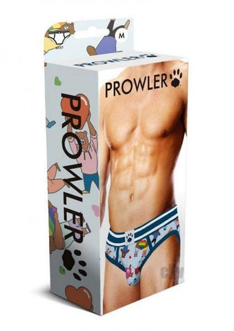 Prowler Bears W/hearts Brief Md Blu