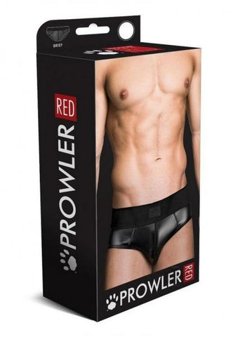 Prowler Red Wetlook Brief Blk Xl