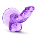 Naturally Yours 4 inches Mini Cock Purple Dildo