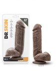 Dr. Skin Mr. D 8.5in Dildo W/ Suction Cup Chocolate