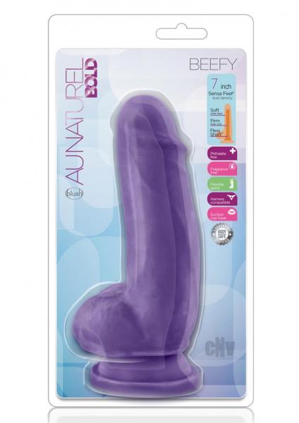 Au Naturel Bold Beefy 7 In Dildo Purple