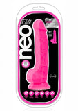 Neo Elite 7.5 inches Silicone Dual Density Cock with Balls Pink