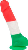 Addiction Leonardo 7 inches Dildo Red, White, Green