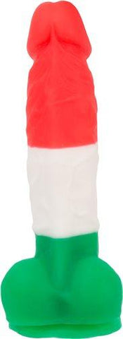 Addiction Leonardo 7 inches Dildo Red, White, Green