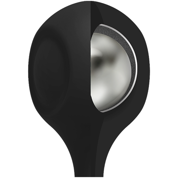 Kink Weighted Silicone Anal Balls Black