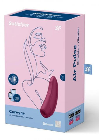Satisfyer Curvy 1+ Rose Red W/ App (net)