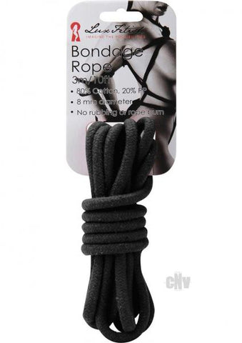 Lux Fetish Bondage Rope 3m Black