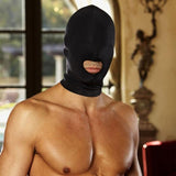 Lux Fetish Open Mouth Stretch Hood Black O/S