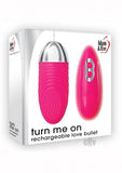 Turn Me On Rechargeable Love Bullet Vibrator Pink