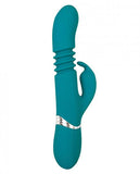 Eve's Rechargeable Thrusting Rabbit Vibrator Green