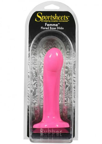 Sportsheets Femme PVC Flared Base Dildo Pink