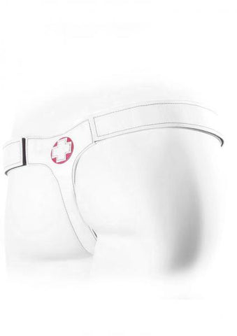 Connoisseur Nurse Single Strap Harness White And Red
