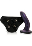 Curve Harness And Silicone Dong Kit 6 Inch Midnight Purple