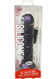 Goliath Silicone Vibrating Dildo 7.2 Inch Purple