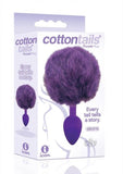 Cottontails Silicone Bunny Tail Butt Plug Purple