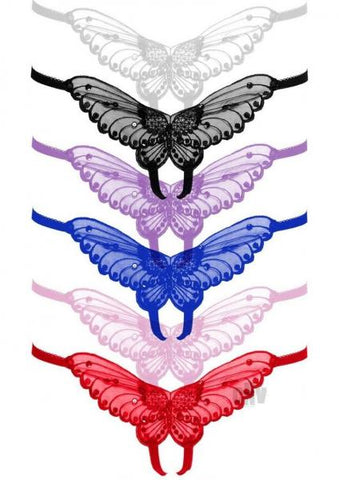 Butterfly Crotchless Pearl 12pk Ps Asst