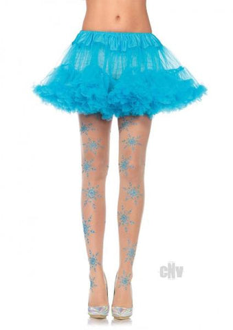 Let It Snow Glitter Hose Os Nud/blu