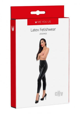 Myu Latex Leggings Lg Black