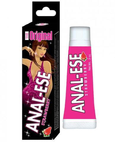 Anal-Ese Soft Packaging Lubricant .5oz Strawberry
