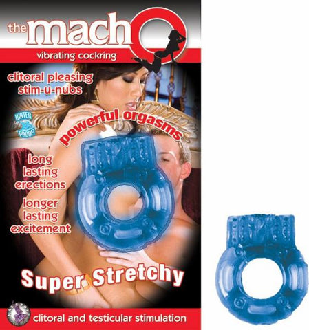 Macho Vibrating C-ring - Blue