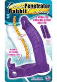 Double Penetrator Rabbit C Ring - Purple