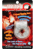 Macho Crystal Cockring Clear Vibrating