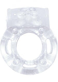 Macho Crystal Cockring Clear Vibrating